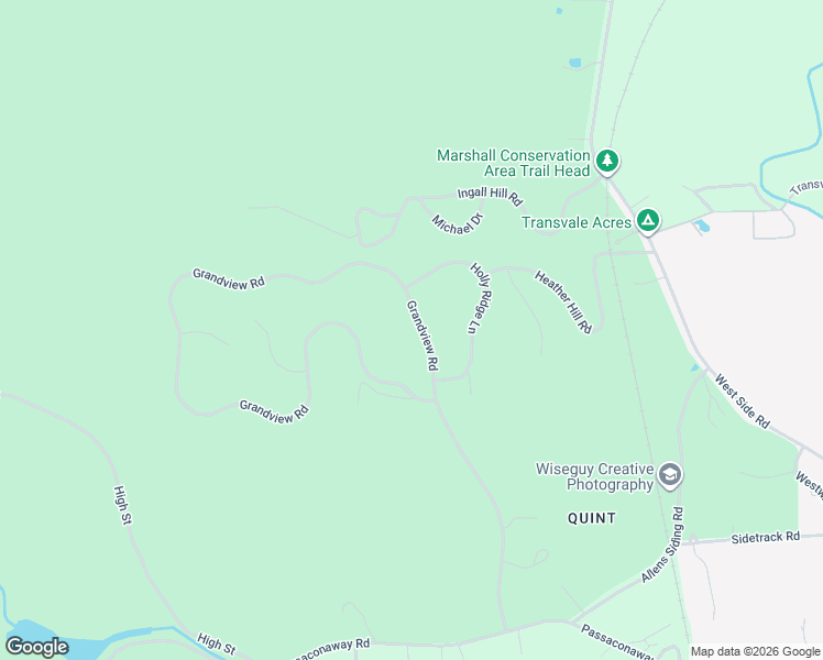 map of restaurants, bars, coffee shops, grocery stores, and more near 340 Grandview Road in Conway