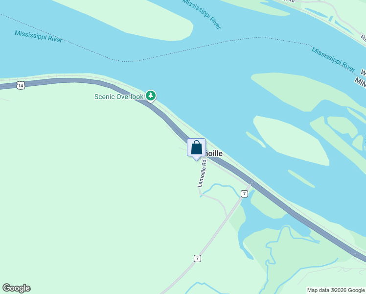 map of restaurants, bars, coffee shops, grocery stores, and more near 40341 Lamoille Drive in Winona