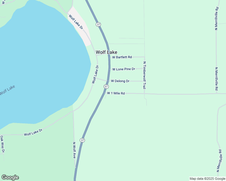 map of restaurants, bars, coffee shops, grocery stores, and more near 1740 West 1 Mile Road in Baldwin