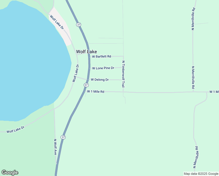 map of restaurants, bars, coffee shops, grocery stores, and more near 1740 West 1 Mile Road in Baldwin