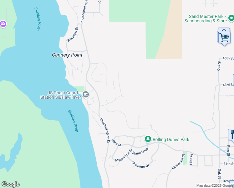 map of restaurants, bars, coffee shops, grocery stores, and more near 560 Tournament Drive in Florence