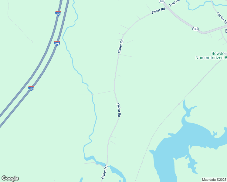 map of restaurants, bars, coffee shops, grocery stores, and more near 1 Fisher Road in Bowdoinham