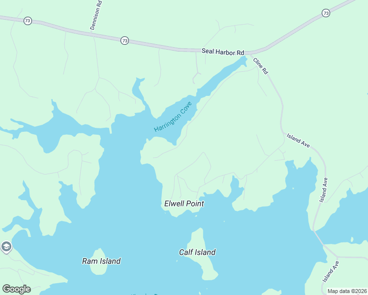 map of restaurants, bars, coffee shops, grocery stores, and more near 100 Harrington Cove Road in Saint George