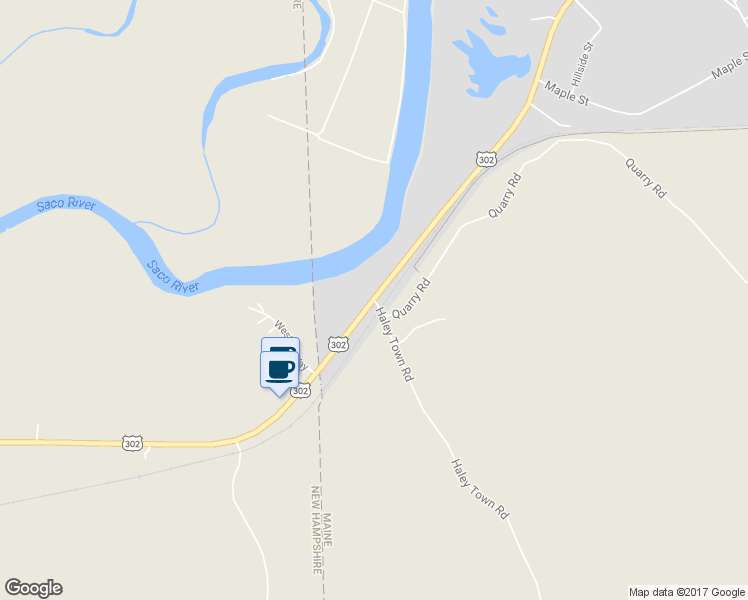 map of restaurants, bars, coffee shops, grocery stores, and more near 1 Haley Town Road in Fryeburg