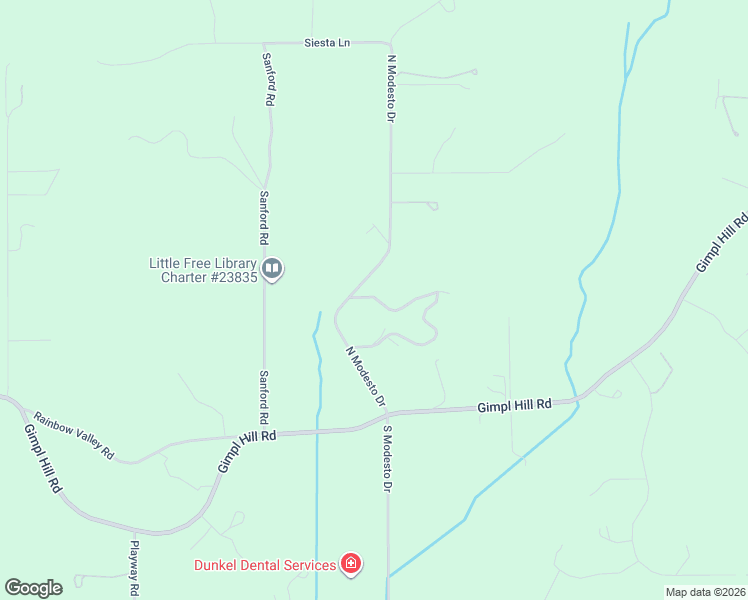 map of restaurants, bars, coffee shops, grocery stores, and more near 86336 North Modesto Drive in Eugene