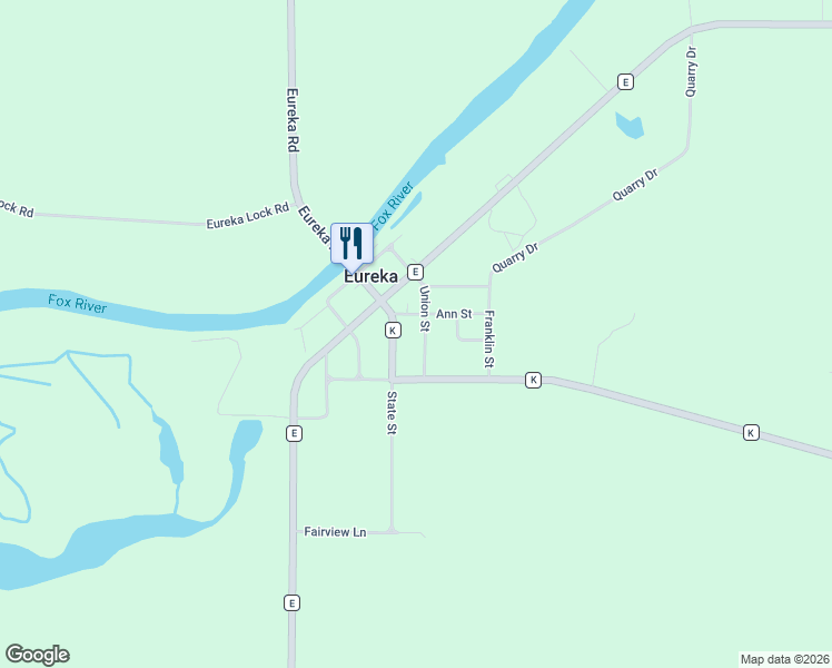 map of restaurants, bars, coffee shops, grocery stores, and more near 8809 Ann Street in Eureka