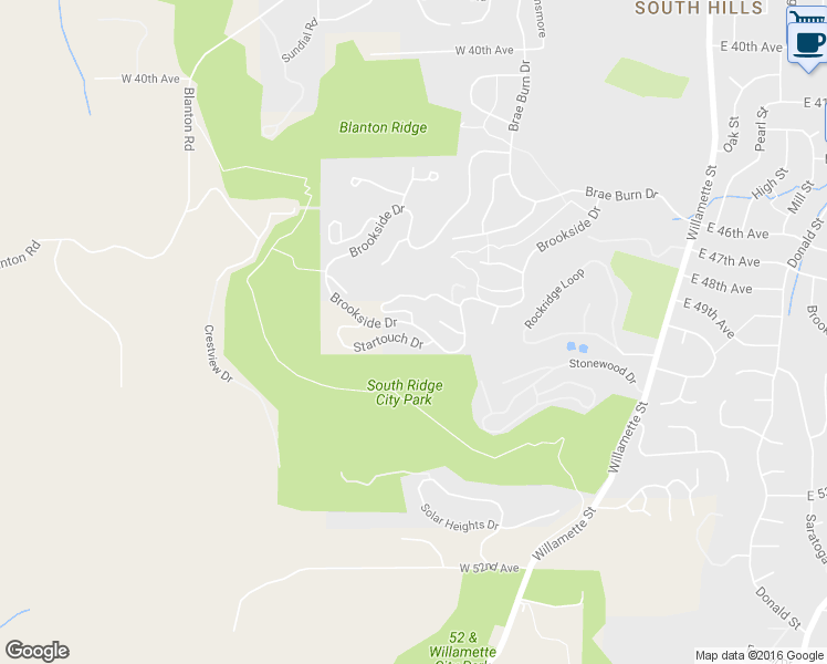 map of restaurants, bars, coffee shops, grocery stores, and more near 611 Startouch Drive in Eugene