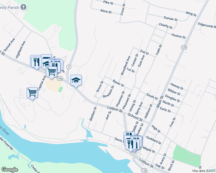map of restaurants, bars, coffee shops, grocery stores, and more near 4 Beal Street in Lisbon