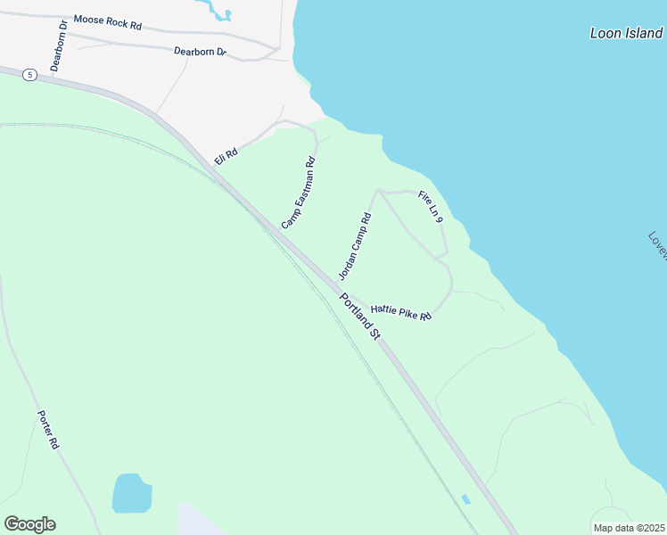 map of restaurants, bars, coffee shops, grocery stores, and more near 12 Jordan Camp Road in Fryeburg