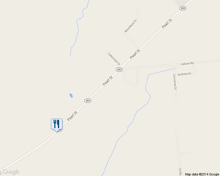map of restaurants, bars, coffee shops, grocery stores, and more near 26136 Highway 283 in Watertown