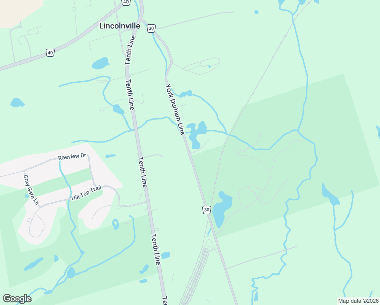 map of restaurants, bars, coffee shops, grocery stores, and more near 2829 York Durham Line in Uxbridge