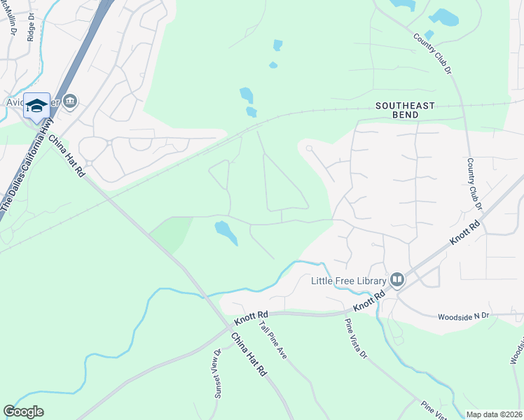 map of restaurants, bars, coffee shops, grocery stores, and more near 60713 Willow Creek Loop in Bend