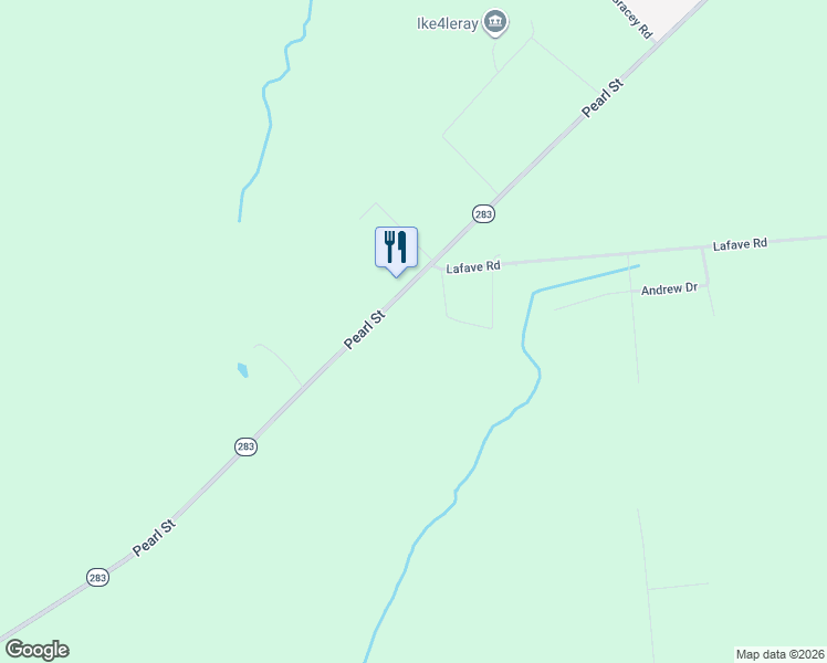 map of restaurants, bars, coffee shops, grocery stores, and more near 26140 New York 283 in Jefferson County