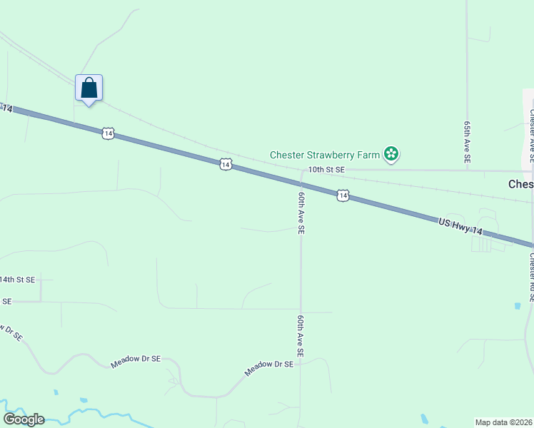map of restaurants, bars, coffee shops, grocery stores, and more near 5910 U.S. 14 in Rochester