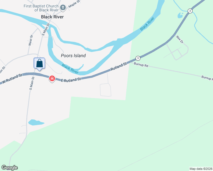 map of restaurants, bars, coffee shops, grocery stores, and more near 112 Stafford Drive in Black River