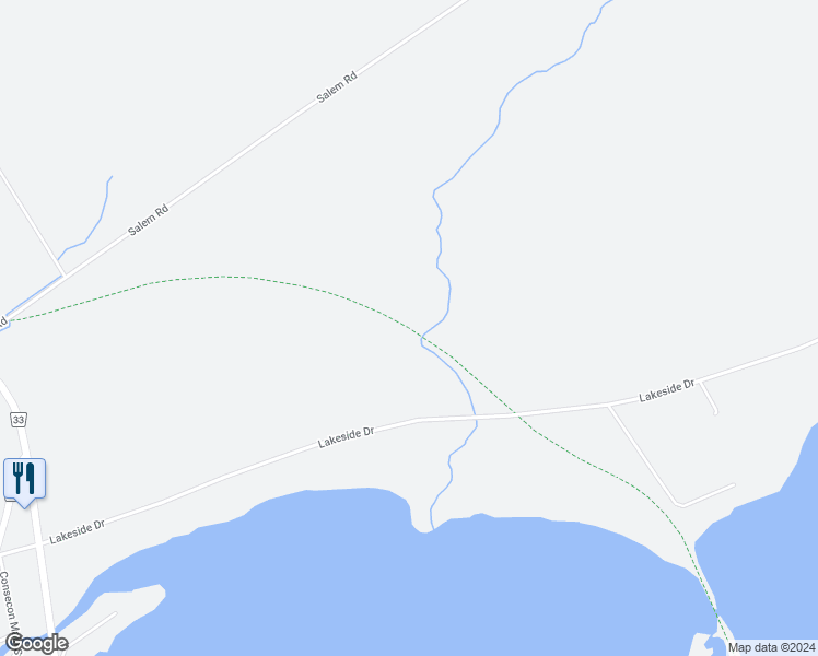 map of restaurants, bars, coffee shops, grocery stores, and more near Millennium Trail in Carrying Place