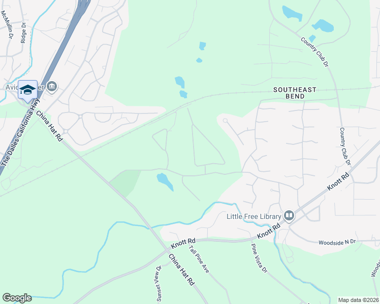 map of restaurants, bars, coffee shops, grocery stores, and more near 60737 Willow Creek Loop in Bend