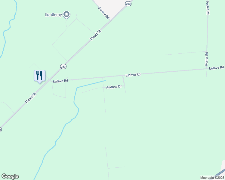 map of restaurants, bars, coffee shops, grocery stores, and more near 26594 Andrew Drive in Watertown