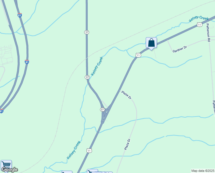 map of restaurants, bars, coffee shops, grocery stores, and more near 23442 Rte 37 in Watertown
