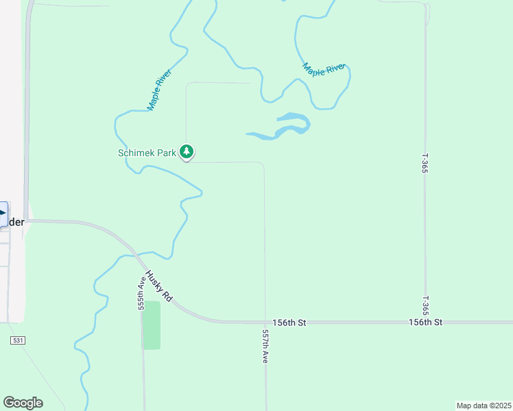 map of restaurants, bars, coffee shops, grocery stores, and more near in Good Thunder