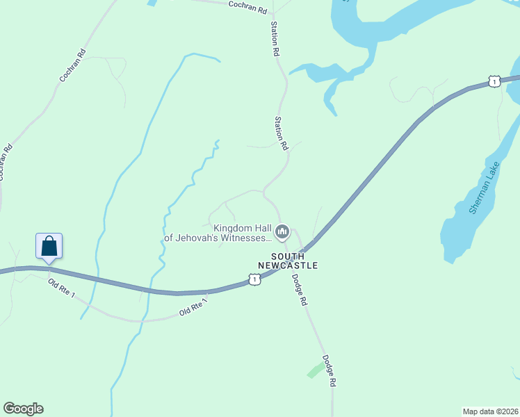 map of restaurants, bars, coffee shops, grocery stores, and more near 94 Station Road in Newcastle