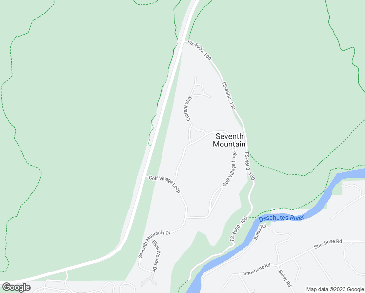 map of restaurants, bars, coffee shops, grocery stores, and more near 60737 Golf Village Loop in Bend