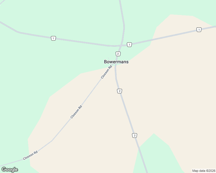 map of restaurants, bars, coffee shops, grocery stores, and more near 45 Closson Road in Prince Edward