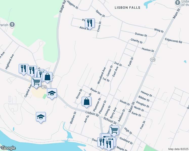 map of restaurants, bars, coffee shops, grocery stores, and more near 13 Kennis Street in Lisbon