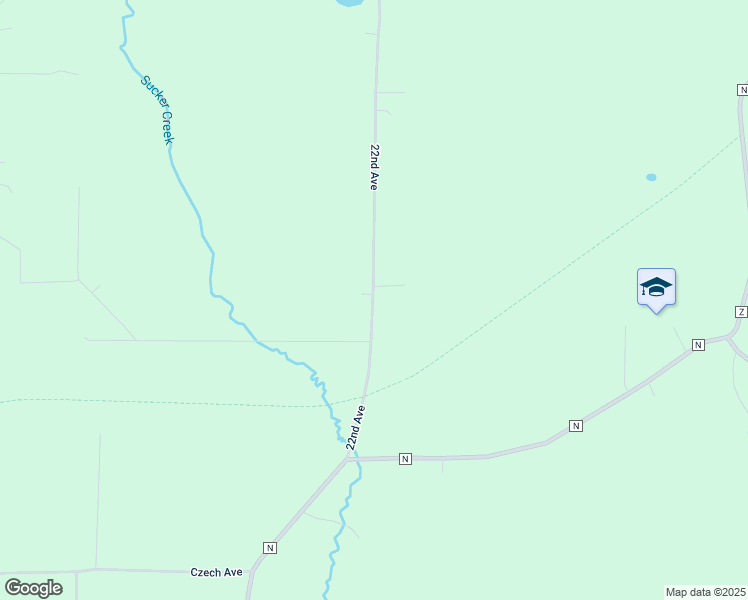 map of restaurants, bars, coffee shops, grocery stores, and more near 22nd Avenue in Neshkoro