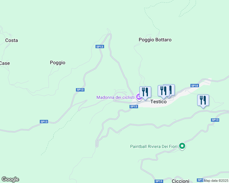 map of restaurants, bars, coffee shops, grocery stores, and more near in Province of Savona