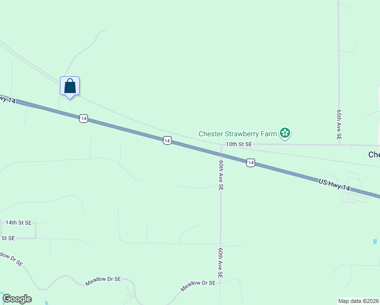 map of restaurants, bars, coffee shops, grocery stores, and more near 5910 U.S. 14 in Rochester
