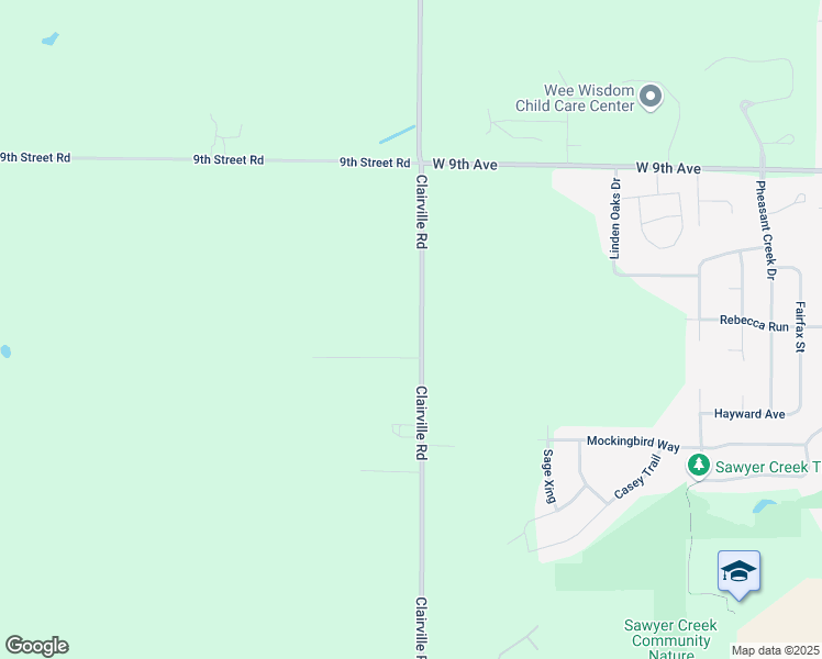 map of restaurants, bars, coffee shops, grocery stores, and more near 3171 Clairville Road in Oshkosh