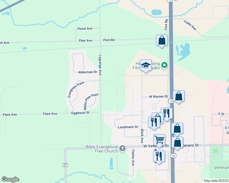 map of restaurants, bars, coffee shops, grocery stores, and more near 24135 Florist Avenue in Tomah