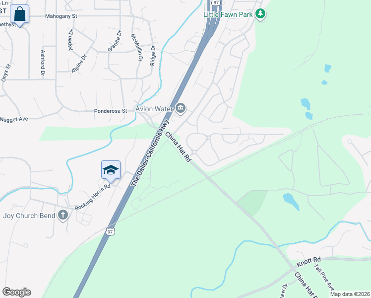 map of restaurants, bars, coffee shops, grocery stores, and more near 60308 Addie Triplett Loop in Bend