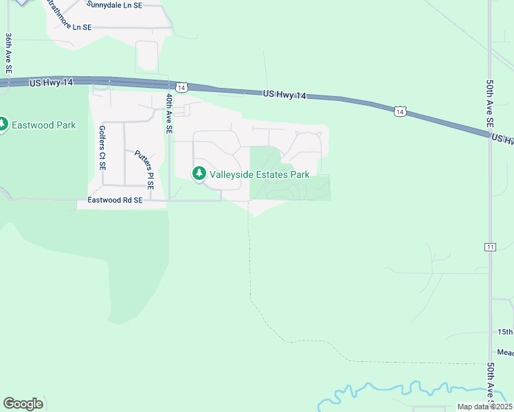 map of restaurants, bars, coffee shops, grocery stores, and more near 4220 Eastwood Road Southeast in Rochester