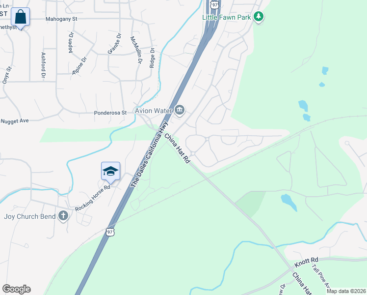 map of restaurants, bars, coffee shops, grocery stores, and more near 60308 Addie Triplett Loop in Bend