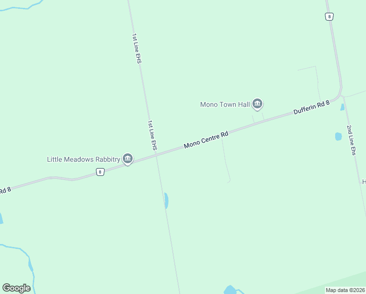 map of restaurants, bars, coffee shops, grocery stores, and more near 34717 Mono Centre Road in Orangeville