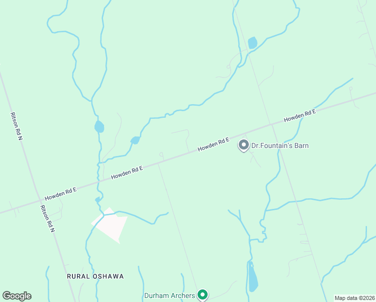 map of restaurants, bars, coffee shops, grocery stores, and more near 930 Howden Road East in Oshawa