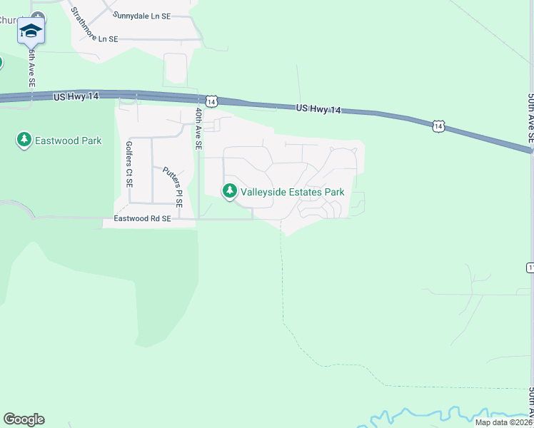 map of restaurants, bars, coffee shops, grocery stores, and more near 4287 Trumpeter Drive South East in Rochester