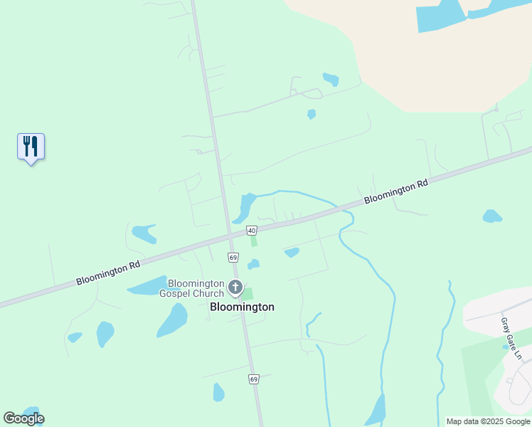 map of restaurants, bars, coffee shops, grocery stores, and more near 6068 York Regional Road 40 in Whitchurch-Stouffville