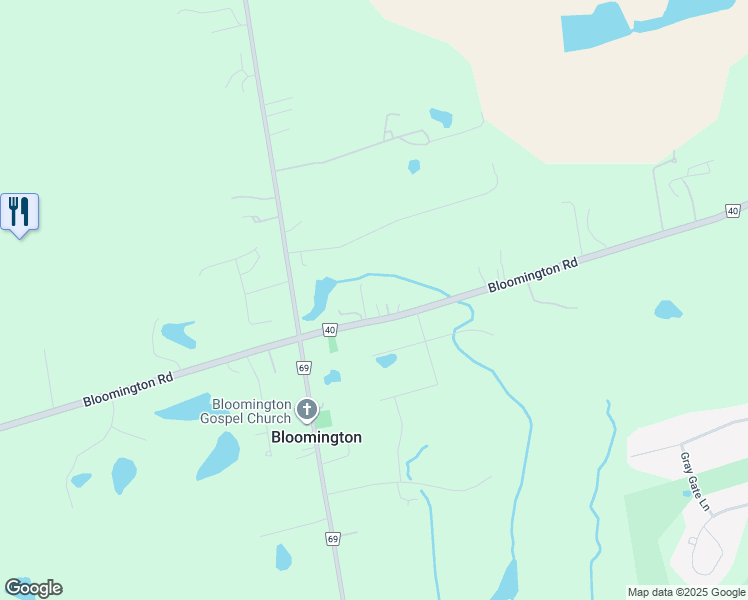 map of restaurants, bars, coffee shops, grocery stores, and more near 6068 York Regional Road 40 in Whitchurch-Stouffville