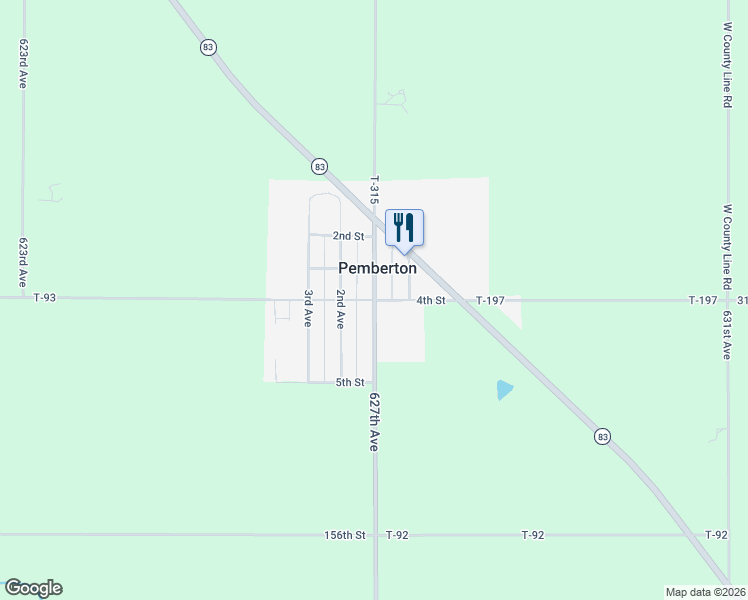 map of restaurants, bars, coffee shops, grocery stores, and more near 545 Main Street in Pemberton