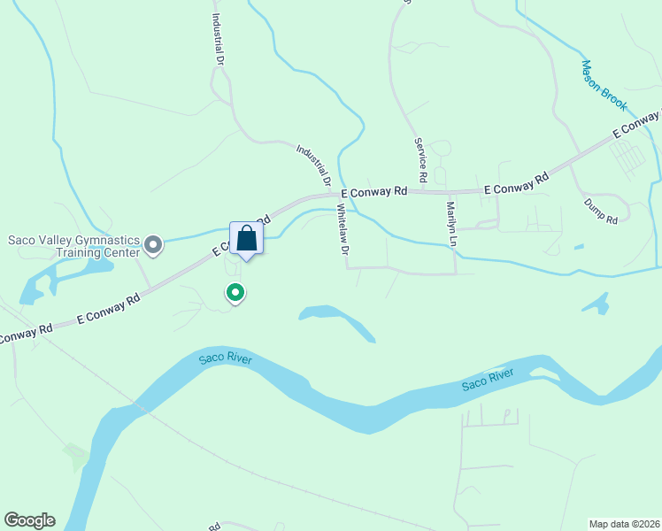 map of restaurants, bars, coffee shops, grocery stores, and more near 86 Whitelaw Drive in Conway