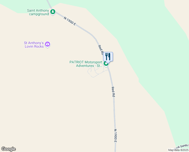 map of restaurants, bars, coffee shops, grocery stores, and more near 800 North 1900 East in St. Anthony
