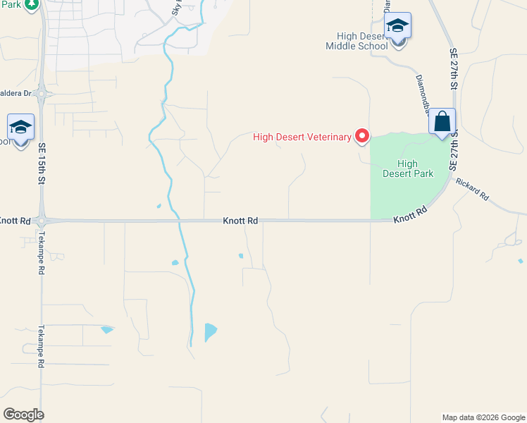 map of restaurants, bars, coffee shops, grocery stores, and more near 21060 Knott Road in Bend