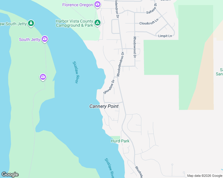 map of restaurants, bars, coffee shops, grocery stores, and more near 104 Ocean View Court in Florence