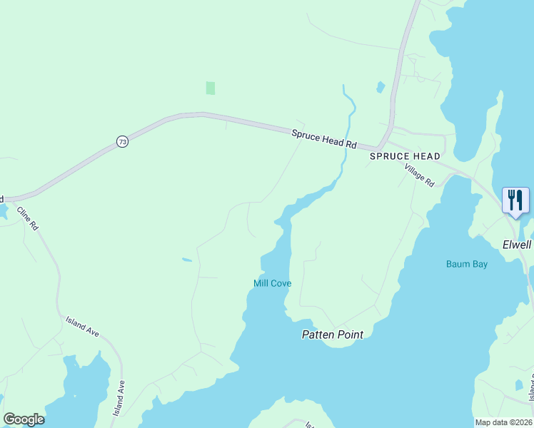 map of restaurants, bars, coffee shops, grocery stores, and more near 43 Atlantic Quarry Road in Saint George