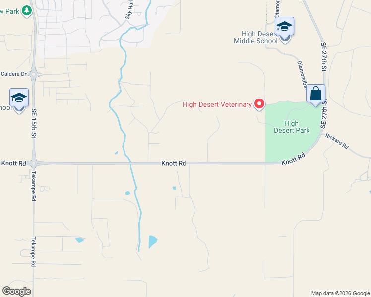 map of restaurants, bars, coffee shops, grocery stores, and more near 21060 Knott Road in Bend