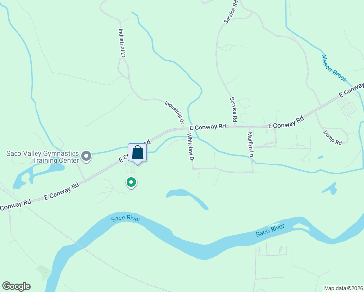 map of restaurants, bars, coffee shops, grocery stores, and more near 50 Whitelaw Drive in Conway
