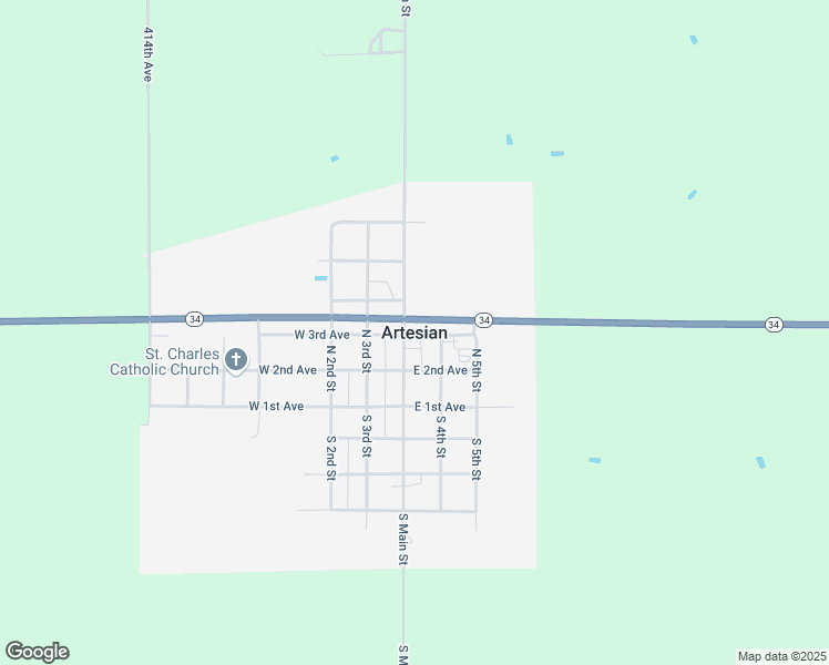 map of restaurants, bars, coffee shops, grocery stores, and more near in Artesian